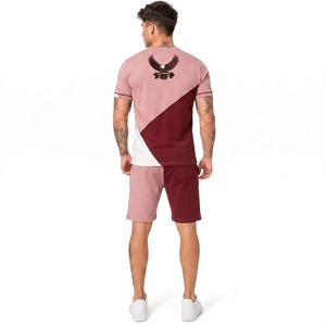 Ropa Deportiva Funcional para Hombre, Conjunto Corto con Pantalones Cortos de Cintura Elástica y Camiseta Suave para Ejercicio Físico y Uso Casual - Product Image 4