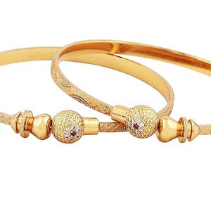 Women's Gold Plated Alloy Bangle <b>Bracelets</b> With <b>Crystal</b> Rhinestone Ball Design Classic Style Gift Jewelry - Product Image 2