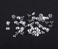 Diamant de laboratoire rond taille brillant 2,5 MM, couleur E-F, clarté VVS, blanc, percé au laser, en vrac, OM GEMS Jewelry
