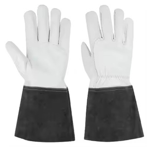 Gants de protection industriels en cuir pleine fleur et croûte de qualité supérieure pour soudage TIG, protection anti-abrasion pour les bras et les mains - Product Image 6