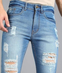 Jeans en denim foncé respirant pour homme, style japonais, coupe droite, hip-hop, nouvelle arrivée, meilleure vente, vente en gros - Product Image 5