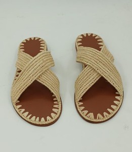 Sandalias Planas de Rafia Natural para Mujer, Hechas a Mano, Ligeras - Product Image 1