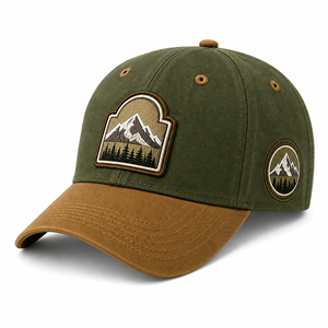 Custom Logo Embroidery Patch Baseball <b>Cap</b> | Adjustable Cotton Snapback <b>Hat</b> | Personalized Embroidered Patch <b>Cap</b> | OEM ODM Wholes - Product Image 3