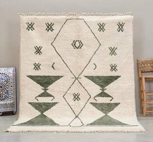 Alfombra marroquí de Beni Ourain para decoración del hogar, alfombras de lana Gabeh, alfombras bereberes marroquíes para decoración para sala de estar - Product Image 2