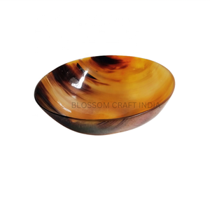 Plat de service en corne naturelle de style américain Bol en corne polie écologique avec design animal pour la décoration intérieure Revente Viking Shope - Product Image 6