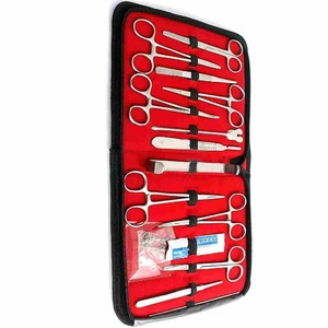 Kit de Práctica de Disección para Estudiantes, Juego de Herramientas de Sutura, Kit de Instrumentos Médicos de Acero Inoxidable con Estuche de Valcare - Product Image 2