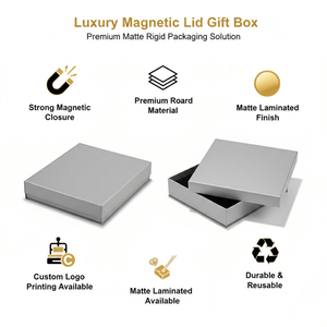 กล่องของขวัญกระดาษแข็งรักษ์โลกสุดหรู |   บรรจุภัณฑ์เครื่องประดับแบบพกพาพร้อมการพิมพ์เคลือบยูวีสำหรับแหวนหมั้นและของขวัญระดับพรีเมียม - Product Image 5