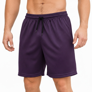 Shorts de détente pour hommes, en maille respirante, avec cordon de serrage, coupe décontractée, shorts décontractés, logo personnalisé, OEM, vente en gros - Product Image 2