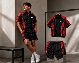 Shorts de sport décontractés en silicone personnalisés pour hommes, shorts de sport à taille élastique pour hommes, shorts en silicone brodés pour hommes, vestes pour hommes - Product Image 1