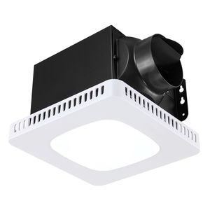 Ventilatore da Bagno con Luce LED, 80 110 130 CFM, Tre Velocità, Tre Temperature di Colore, 1.5 Sones, Bassa Rumorosità, Motore AC Premium - Product Image 1