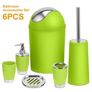 Set Completo di Accessori per Bagno in 6 Pezzi con Dispenser Sapone e Portaspazzolino, Set Hardware da Bagno Premium - Product Image 1