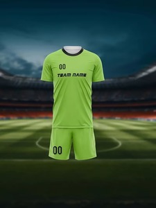 Conjunto de dos piezas de camiseta de manga corta y pantalones cortos personalizados, conjunto de camiseta de fútbol, fábrica de ropa, personalización disponible.F10 - Product Image 2