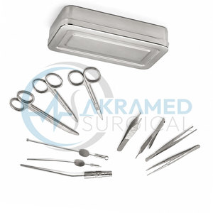 Juego de 92 Instrumentos Básicos para Cirugía Menor con Caja de Esterilización de Acero Inoxidable, Instrumentos Quirúrgicos con Certificación CE - Product Image 4