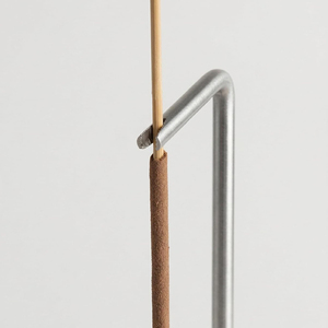 Porte-encens en travertin pour bâtonnets, brûleur d'encens inversé, attrape-cendres en pierre naturelle, Wabi Sabi pour la méditation, le yoga, le spa - Product Image 4