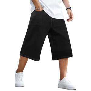Pantalones Cortos de Mezclilla con Lavado Ácido al por Mayor, Estilo Urbano, Corte Holgado, Vintage, de Algodón, con Logotipo Personalizado - Product Image 1