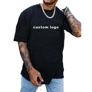 Logo personnalisé, vêtements de rue vierges, coupe oversize à épaules tombantes, imprimé de haute qualité, coton lourd 100% écologique, couleur unie - Product Image 1