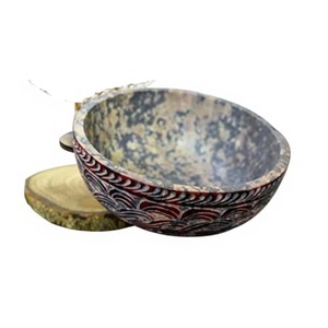 New Trending Beautiful Piece Best Design Soapstone Carving Bowl With Round Shape Polished Handmade Item For Decorative Gift Item - Product Image 2