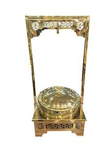 Platos para Servir de Acero Inoxidable Ecológicos de Diseño Moderno y Lujoso para Fiestas de Boda Indias, Calentador de Comida Tipo Buffet - Product Image 4