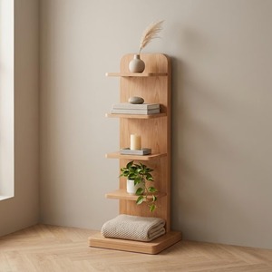 Estante Moderno y Sencillo de Madera y Metal para Dormitorio, Estudio y Decoración Minimalista del Hogar, Venta al por Mayor desde India - Product Image 1