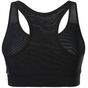 Sujetador deportivo personalizado para mujer con espalda cruzada, cuello redondo, espalda de malla estampada, transpirable, soporte medio, ropa deportiva - Product Image 2