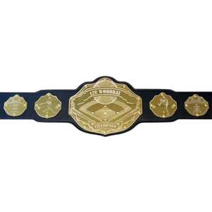 Ceinture de champion personnalisée pour la lutte, le Jiu-Jitsu, le karaté, le MMA, avec plaque dorée, design personnalisé, sangle réglable - Product Image 4