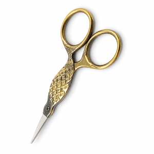 Ciseaux de couture multi-usages OEM à motif écailles de poisson dorées, lame en acier inoxydable, manche en métal, ciseaux de tailleur pour artisanat, tissu DIY - Product Image 4