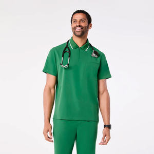 ชุดยูนิฟอร์มพยาบาลแบบจั๊มสูทสำหรับผู้หญิง ผ้าทวิลผสมคอตตอนยืดหยุ่น ป้องกันรอยยับ สำหรับโรงพยาบาล - Product Image 5