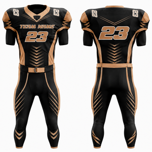 Camiseta de Fútbol Americano Personalizada para Hombre, Sublimada, Transpirable, de Poliéster, Cuello en V, Manga Corta, Número de Equipo 23 - Product Image 6