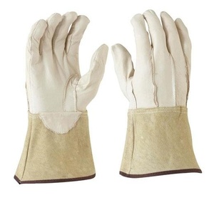 Cow Leather Welding <b>Gloves</b> with Split Hand Design Heat Protection Waterproof & Anti-Vibration Durable Customizable - Product Image 4