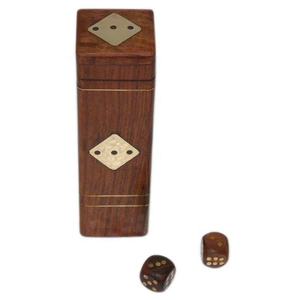 2025 New Design Polished Sheesham Wood Inlay Durable Metal Wooden Games <b>Dice</b> Square <b>Polyhedral</b> Indian Handicraft Home Decorative - Product Image 3