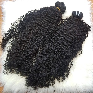 Cabello rizado natural negro para mujeres, fácil de llevar y usar, indio, compre directamente del proveedor indio a precio de fábrica. - Product Image 2