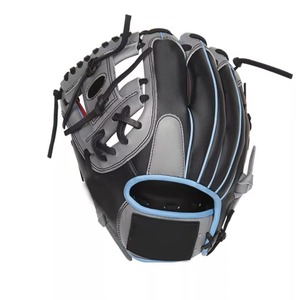 High Quality Leather Comfortable Baseball Batting <b>Gloves</b> Catcher Right-Handed Adjustable Wrist Strap Non-Slip Customizable <b>Glove</b> - Product Image 4