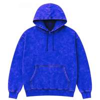Sweat à capuche personnalisé vintage vieilli pour homme, effet délavé à l'acide, en molleton d'hiver, style streetwear, 100% coton respirant et à séchage rapide