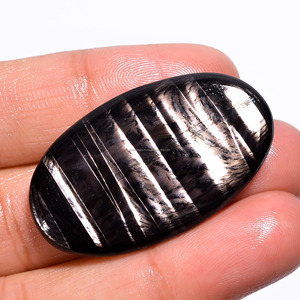 Venta al por mayor de piedras preciosas de cristal curativo sueltas cabujón hermoso hipersteno natural certificado por terceros sin tratamientos para finos - Product Image 2