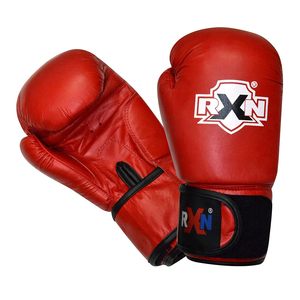 Guantes de Boxeo Profesionales RXN con Empuñaduras de Cuero y Cierre de Velcro - Modelo de Competición World Champ BG-3 - Product Image 1
