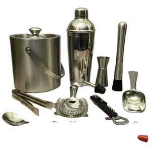 ถังน้ำแข็งสแตนเลสพร้อมชุดเครื่องมือบาร์เครื่องมือสำคัญสำหรับบาร์บ้านและปรับแต่งได้อย่างเต็มที่ - Product Image 1