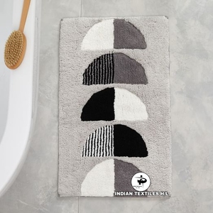 Alfombras de Baño Personalizadas Únicas de Secado Rápido, Alfombras de Baño de Diseño en Algodón con Técnicas de Fabricación a Máquina para Baños por INDIAN TEXTILES H/L - Product Image 3