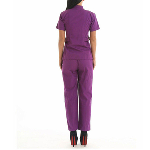 Trending Hospital Wholesale Women Beauty Salon Ladies Fancy Hairdressing Uniform Top Hospital Nursing <b>Scrubs</b> <b>Set</b> for Women - Product Image 2