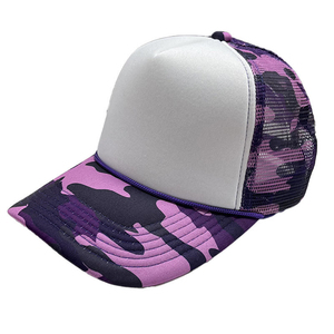 Harry Johnson Production Pink <b>Camo</b> Mesh Trucker Hat 6-Panel Adjustable Unisex Casual Spring Summer Breathable Hat - Product Image 3