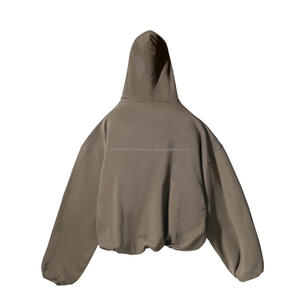 KY325 sudaderas de una sola capa Ga P Pcotton sudadera capuz felpa sublimación hoddie suelta gruesa en blanco Sudadera con capucha de gran tamaño - Product Image 4