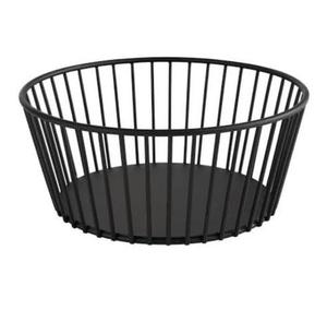 Elegant Design Handmade 2 Tier <b>Basket</b> for Fruit Storage Black Powder Coated <b>Basket</b> Kitchenware Fruit Storage <b>Basket</b> - Product Image 3