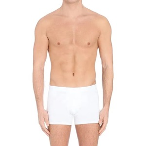 Calzoncillos bóxer para hombre, color azul claro, corte medio, de algodón tejido, transpirables, talla adulta, paquete de cuatro piezas, personalizables OEM - Product Image 2
