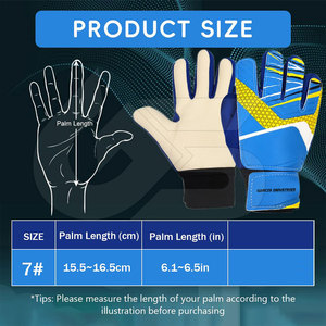 Équipement de plein air, service OEM personnalisé, gants de gardien de but en cuir, haute qualité, antidérapants, sangle de poignet réglable, durables - Product Image 5