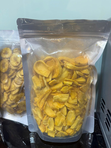 กล้วยตากแห้ง ชิ้นกล้วยหอม บรรจุภัณฑ์สุญญากาศ ขนมผลไม้หวาน 10-15% ความชื้น กระบวนการอบแห้งแบบ AD อายุการเก็บรักษา 12 เดือน เก็บรักษาแบบแห้ง - Product Image 1