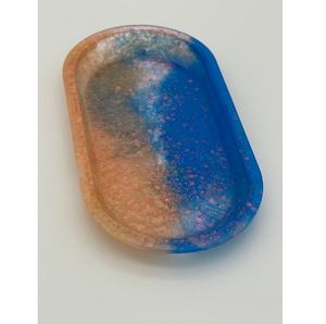 ถาดเรซิ่นเพ้นท์ลายดอกไม้สำหรับเสิร์ฟตกแต่ง - Product Image 3