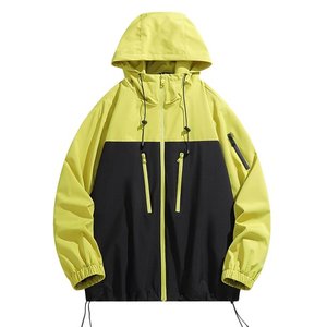 Custom Design Logo Windbreaker <b>Jacket</b> <b>Men</b> Outdoor Sports Plus Size Anorak Waterproof Hooded - Product Image 1