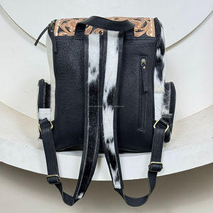 Nueva mochila de gran capacidad de cuero de vaca mecanizada a mano, mochila de transporte oculta, organizador de viaje, mochila de pañales para mamá - Product Image 5