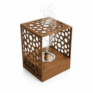 Skies Traders Porte-bougie en métal doré, motif vague découpé, support cylindrique pour bougie pilier, lanterne de table, boîte à bougies votives - Product Image 6