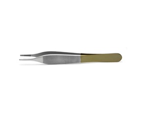 Pinzas Adson Marrones OEM de Acero Inoxidable, Instrumento para Agarrar Tejidos para Hospitales y Clínicas - Product Image 3