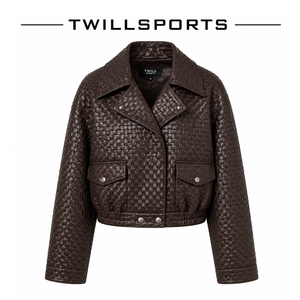 Veste en cuir courte pour femme, taille européenne, coupe ajustée, veste en cuir fine, vêtements de moto, veste décontractée grande taille, trench-coat en PU - Product Image 1